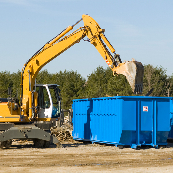 are there any restrictions on where a residential dumpster can be placed in Monte Rio